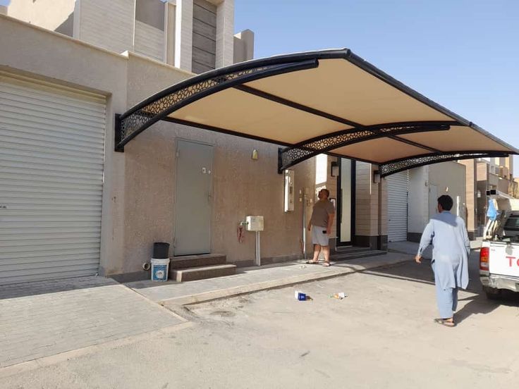 مظلات مواقف سيارات قماش