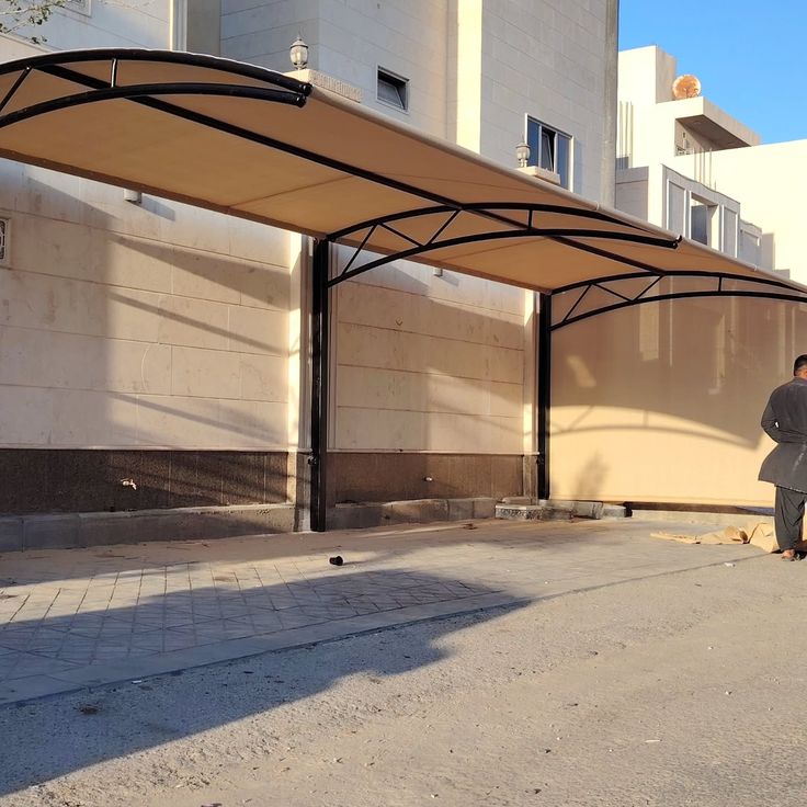 مظلات مواقف سيارات خارجية قماش