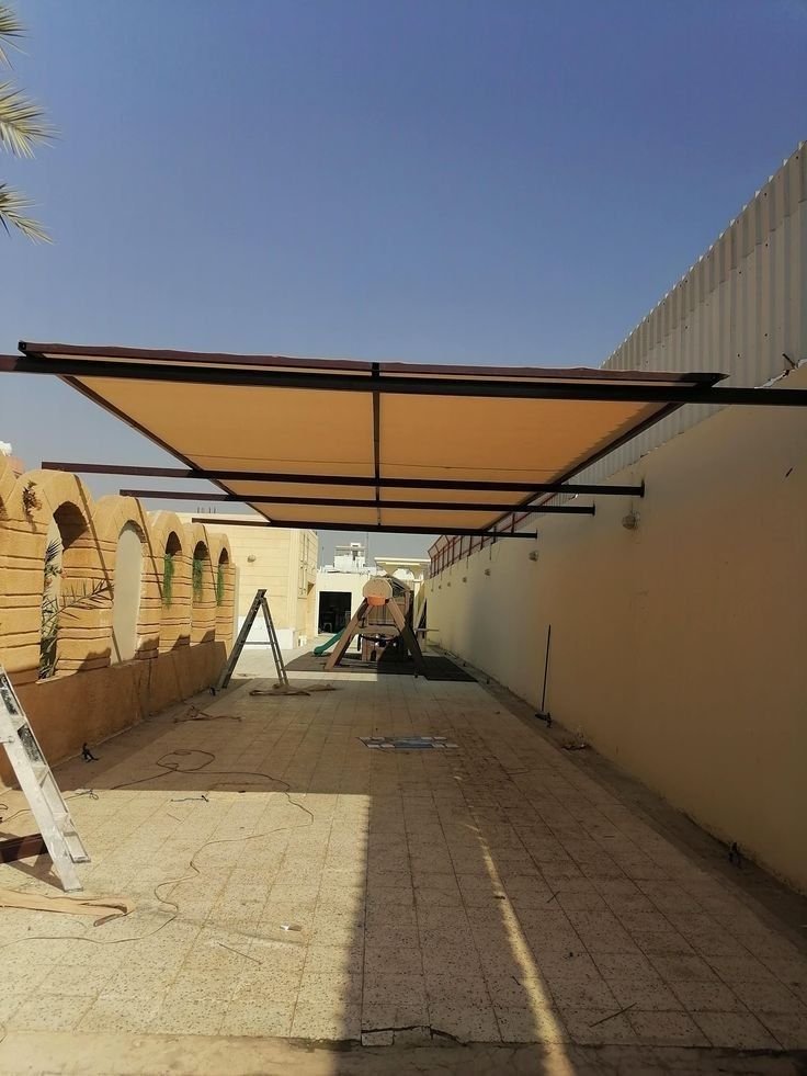 مظلات مواقف سيارات قماش الرياض