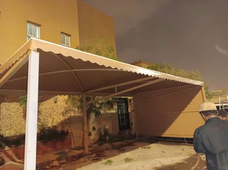 مظلات فلل ومداخل في حي النرجس الرياض