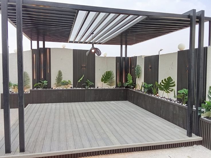 مظلات جلسات الأسطح حي الملقا
