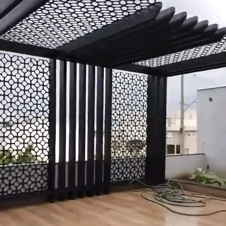 مظلات قص ليزر للحدائق المنزلية