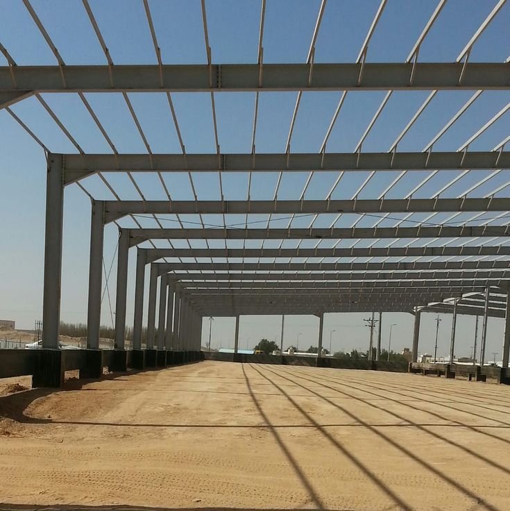 تركيب أعمدة هناجر حديد